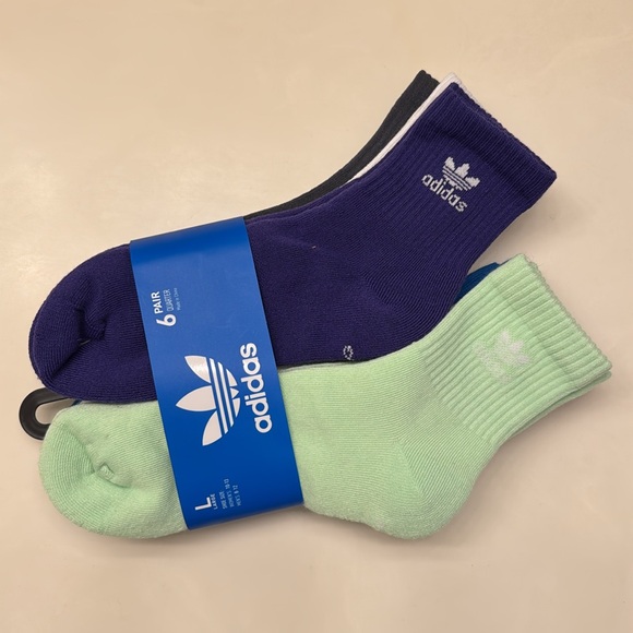 adidas Originals Trefoil 6-Pack Quarter Socks - Picture 3 of 10
